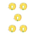 thumbnail image 3 of ZheElen Functional Travel Neck Pillow Comfortable Travel Essential Adjustable Foam Particles Travel Pillow Travel Companion Yellow Rrange 30cm 5Set, 3 of 6