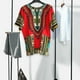 thumbnail image 1 of Hombres Mujeres Africana Dashiki Camisa Grande Clásica Colorida Cuello en Ropa úca Colcomx Camisa Africana Dashiki, 1 of 8