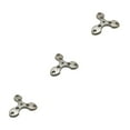 thumbnail image 2 of Guardoinrt Durable Titanium Pendant Gift For Yourself Or Loved Ones Built To Last Titanium Trilateral Keychain Alloy Finger Tiger Titanium Pendan 3Set, 2 of 6