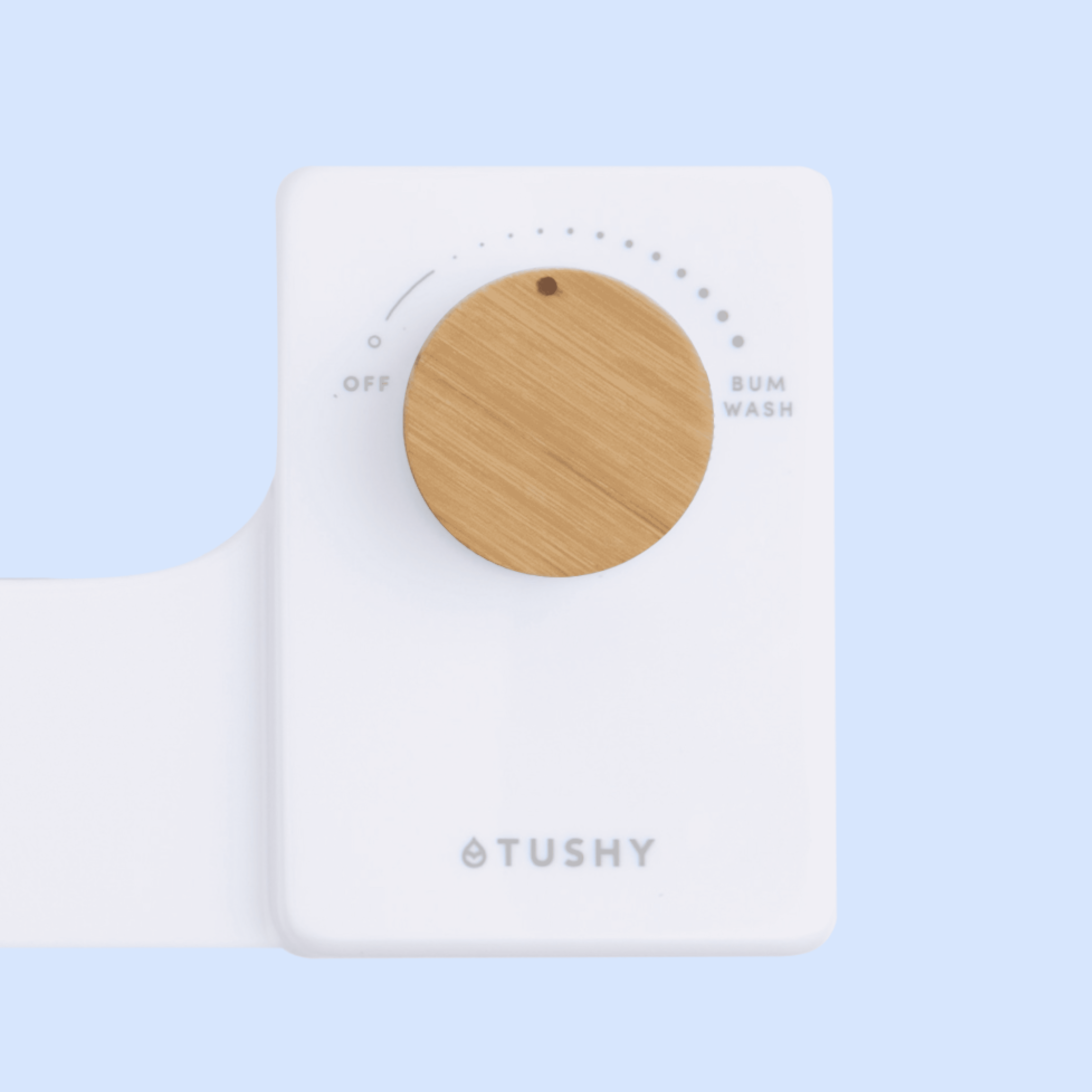 TUSHY Fresh Ultra Slim Toilet Seat Bidet Attachment with Non Electric Self-Cleaning Spray Easy Installation, (White Bamboo)