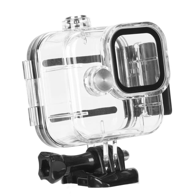 Action Camera Underwater Dive Case, Sturdy Scratch Waterproof Diving Protective Housing Shell With Mount Thumbscrew For 11 Black Mini