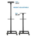 MountIt! Mobile Projector Stand, Rolling Height Adjustable Laptop and