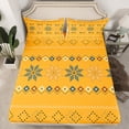 thumbnail image 2 of Manfei Vintage Polka Dots Twin Sheet Set (3-Piece) Bohemian Rhombus Orange Ultra Soft Decor, 2 of 7