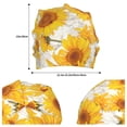 thumbnail image 2 of Naloa White Marble Pattern Sunflower Beanie for Men Women Knitted Unisex Winter Hat Beanies Cap Knit Cuffed Beanies Hats, 2 of 7