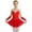 Red, variant on Haitryli Kids Girls Figure Skating Dress with Gloves Rhinestone Sleeveless Lyrical Ballet Dance Performance Costume Yellow 16