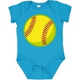 thumbnail image 3 of Inktastic Personalized Softball Boys or Girls Baby Bodysuit, 3 of 5