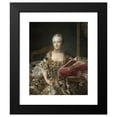 thumbnail image 2 of François-Hubert Drouais 15x18 Black Modern Framed Museum Art Print Titled - Portrait of the Marquise D’Aguirandes (1759), 2 of 5