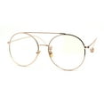 thumbnail image 1 of Lunettes de Mode Rétro pour Femmes à Monture Ronde en Métal Or Rose, 1 of 4