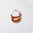 thumbnail image 4 of 4 Piezas de Joyería de Aleación de Chapado Dorado, Japonés, Animal, Gato Y , Gota de Aceite de , Colr Hecho a Man BLESIY Colgante collares, 4 of 8