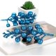 thumbnail image 3 of Tallos de bayas con purpurina, 12 piezas de selecciones de bayas de Navidad, ramas de tallo de bayas de frutas artificiales, guirnaldas de árbol de Navidad, decoraciones para fiestas navideñas(azul) Sincero Electrónica, 3 of 5