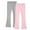 Gray,Pink, variant on 2 Pack Kids Yoga Pants Cotton Elastic Waist Solid Color Flared Trousers Casual Comfy Stretch Sporty Wear (13 Years, Yellow,Purple)