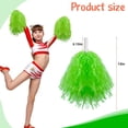 thumbnail image 2 of 15Pcs Cheerleader Dance Party Accessories,QZS Green Cheerleading Pompoms,Sports Dance Plastic PomPoms for Rooters,Cheering Squard, 2 of 6