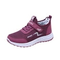 thumbnail image 3 of IEMIEMIEM Women's Winter Fur Lined Arch Support Sneakers Fashion mesh Upper Comfortable Warm Non-Slip Lightweight Hook & Loop Platform Walking Sport Shoes 6 wide, 3 of 6