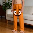 thumbnail image 5 of OGLCCG Beach Pants for Boys Funny Graphic Print Casual Summer Elastic Waist Vacation Pants with Pockets Wide Leg Loung Trousers 4-14 Years, 5 of 8