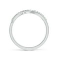 thumbnail image 2 of ANGARA Natural Diamond Swirl Bypass Ring in 925 Sterling Silver for Women (Size-1.3mm | Color-G | Clarity-VS2) | April Birthstone, Birthday, Anniversary, Jewelry Gift for Women | Natural Diamond Ring, 2 of 10