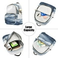 thumbnail image 5 of FORMRS Mini Backpack Purse for Women Quilted Travel Daypack Casual Shoulder Bag, Watercolor Mountains, 5 of 7