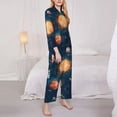 thumbnail image 3 of Balery Solar System And Planets Conjunto de Pijama con Estampado para Mujer, Conjunto de Dos Piezas con Manga Larga, Ropa de Dormir Suave con Bolsillos, Pijamas Cómodos-Medium, 3 of 7