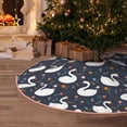 thumbnail image 5 of Fotbe Swan And Flowers1 Pattern Christmas Tree Skirt, Tree Skirts Plush Christmas Decorations, Christmas Tree Skirts Xmas Decorations Holiday Party Decor-30", 5 of 6