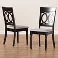thumbnail image 4 of Baxton Studio Grey Upholstered and Brown Finished Wood 2-Piece Dining Chair Set, 4 of 7