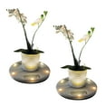 thumbnail image 4 of Gama Sonic White Resin Illuminated Plant Stand with Solar Power Lighting (2 Count), 4 of 10