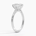 thumbnail image 2 of Dash Jewel 1.9 Ct Pear Cut Lab-Created Diamond Solitaire Ring - 14K White Gold Plated 6 Prong Setting Rings - Beautiful Engagement Ring for Women - Charming Gift for Her on Any Day, 2 of 5