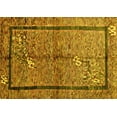 thumbnail image 1 of Ahgly Company Indoor Rectangle Abstract Yellow Contemporary Area Rugs, 5' x 8', 1 of 4