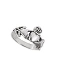 thumbnail image 4 of Claddagh Heart Friendship Ring .925 Sterling Silver Irish Celtic Band Jewelry Female Male Size 10, 4 of 4