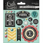 Chalk Studio 2 Decorative Brads, 22pk