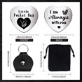 thumbnail image 2 of 1 Set Love Theme Heart Double-Sided Engraved Stainless Steel Commemorative Decision Maker Coin with 1Pc Velvet Cloth Drawstring Bags Heart Pattern 25x25x2mm, 2 of 7