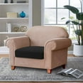 thumbnail image 2 of Housse de Coussin Extensible Haute Protection de Meubles Housse de Siège de Canapé 1 Pce Housses de Coussin pour Chaise, Noir, 2 of 7