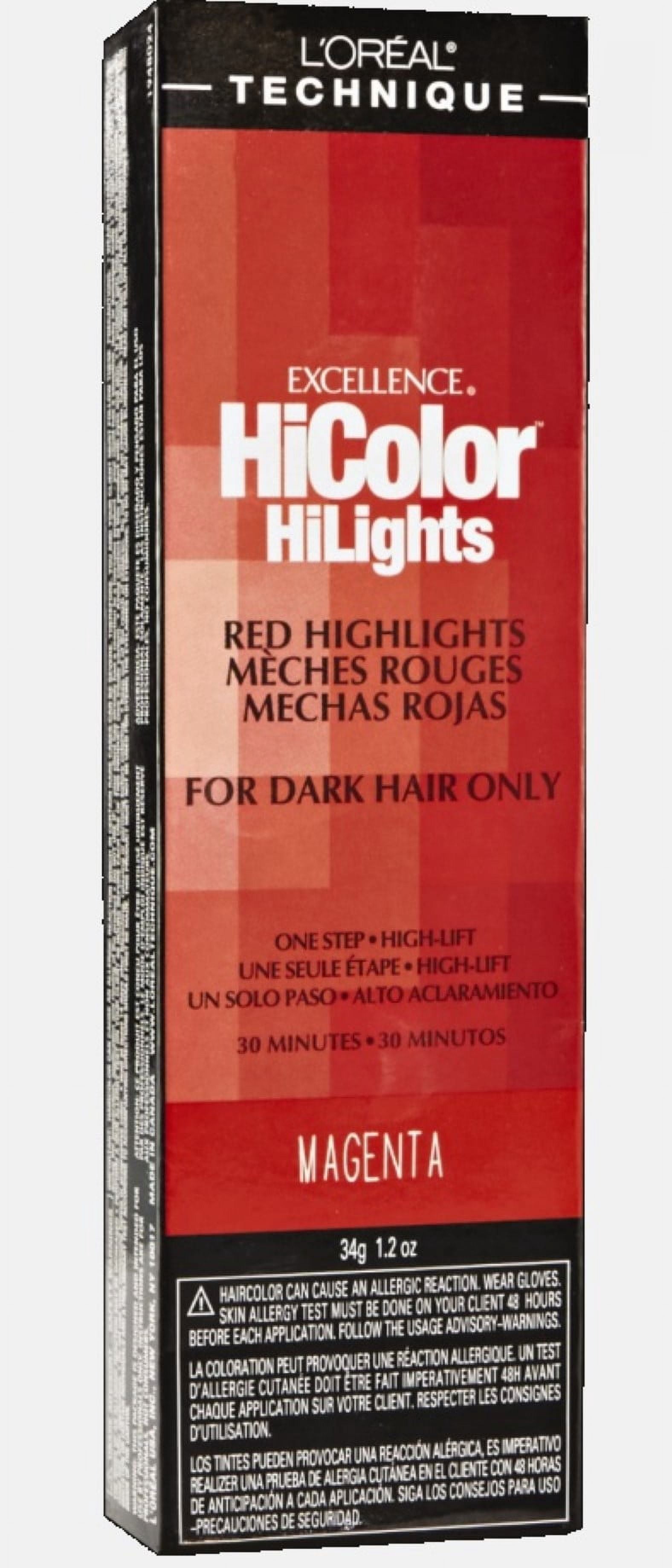 L'Oreal Excellence HiColor Magenta HiLights, 1.2 oz (Pack of 2)