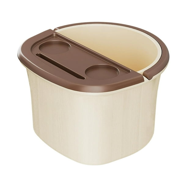 Bañera de hidromasaje para pies, lavabo para pies, bañera de hidromasaje para pies, cubo para pies para baño beige