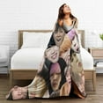 thumbnail image 6 of Blanket Jimin Collage Soft and Comfortable Warm Fleece Throw Blankets Yoga Blankets Beach Blanket Picnic Blankets Gift for Dorm room office decor Sofa Bed Camping Travel All Season, 6 of 6