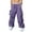 Purple, variant on Cargo Pants Men Big and Tall Men's Elastic Waist Drawstring Relaxed Fit Solid Cargo Pants (Dark Gray,3XL)