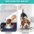 thumbnail image 4 of Dog Food Mat Nebula Cosmic Sci-fi Lovers Space Geek Star Moon Sun Rocket Absorbent Waterproof Non-Slip Pet Feeding Mat, 4 of 6