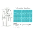 thumbnail image 6 of Vulcanodon Men’s Satin Robe Lightweight,Men's Luxurious Silk Kimono Bathrobe（Navy, XX-Large-3X-Large）, 6 of 6