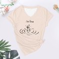 thumbnail image 2 of Jamsmile Women T-Shirts Graphic Crewneck Short Sleeve T Shirt Soft Blend Cartoon Print Tee Shirts Casual Basic Summer Tops, 2 of 5