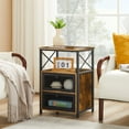thumbnail image 6 of VECELO 2-Piece Bedroom Set with Dresser and Nightstand in Brown, 6 of 10
