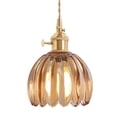 thumbnail image 1 of Lámpara colgante Shenmoyl Mini, tulipán ámbar, pantalla de cristal, 1 of 8