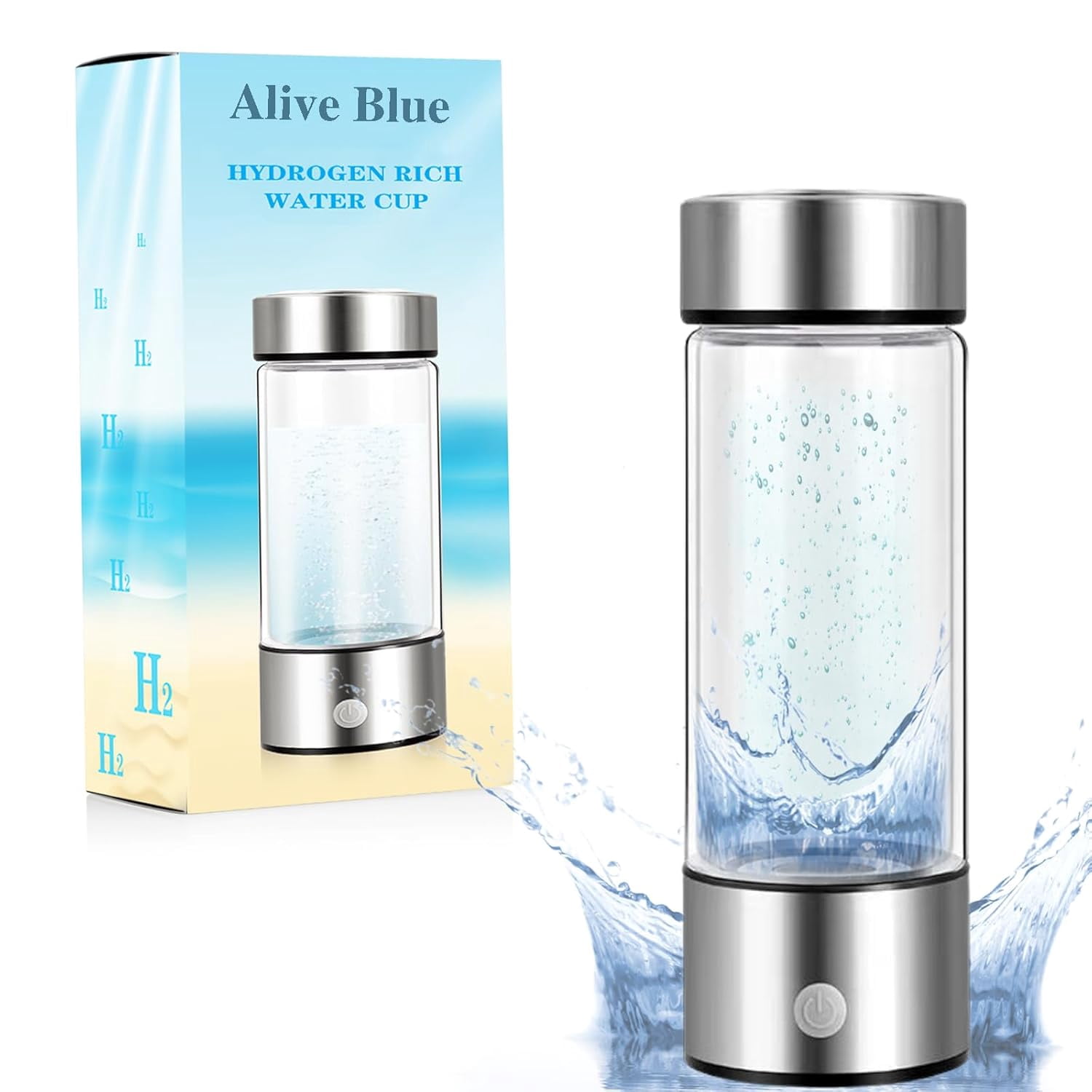 Alive Blue Hydrogen Water Bottle,Hydrogen Water Bottle Generator