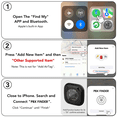 thumbnail image 4 of Air Tracker Tag, Bluetooth Tracker 4 Pack for Apple Find My, iOS Only Key Finder with Loud Alarm and Replaceable Battery for Keys, Wallet, Luggage, 4 of 10