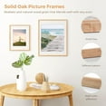 thumbnail image 6 of 16x24 Poster Frame - Solid White Oak Frame with Tempered Glass - Matted to 12x18 - Natural Wood Rounded Corner Picture Frame for Wall Mount, 6 of 7