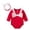 Red, variant on Sngxgn Baby Girls Ruffle Bodysuit Solid Long sleeved Onesie Casual Plain Blouse Romper(Red,66)