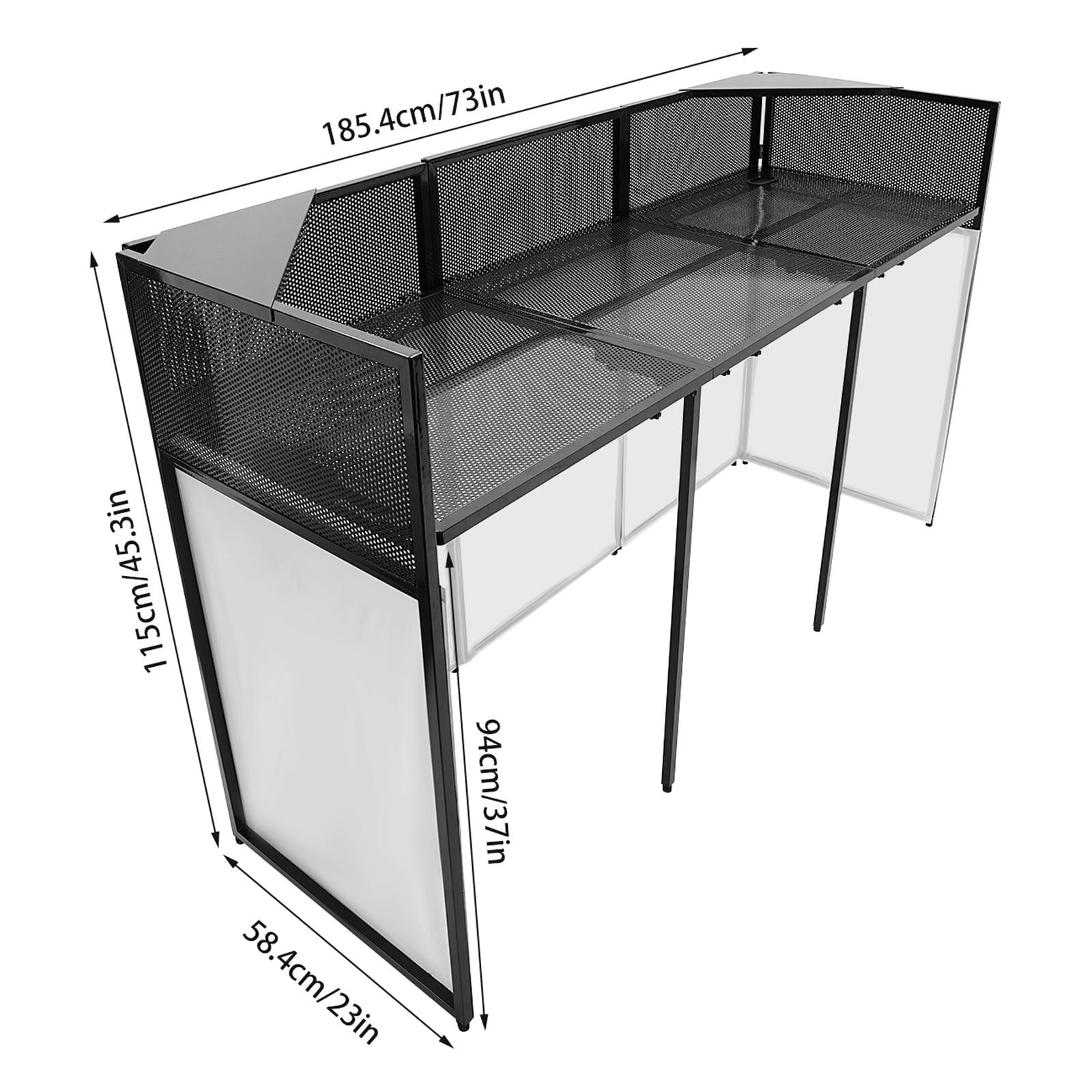 DJ Booth Table, Foldable DJ Stand, DJ Booth Stand