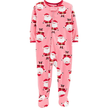 Child of Mine by Carter's Christmas Microfleece Footed Blanket Sleeper (Baby Girls & Toddler Girls)