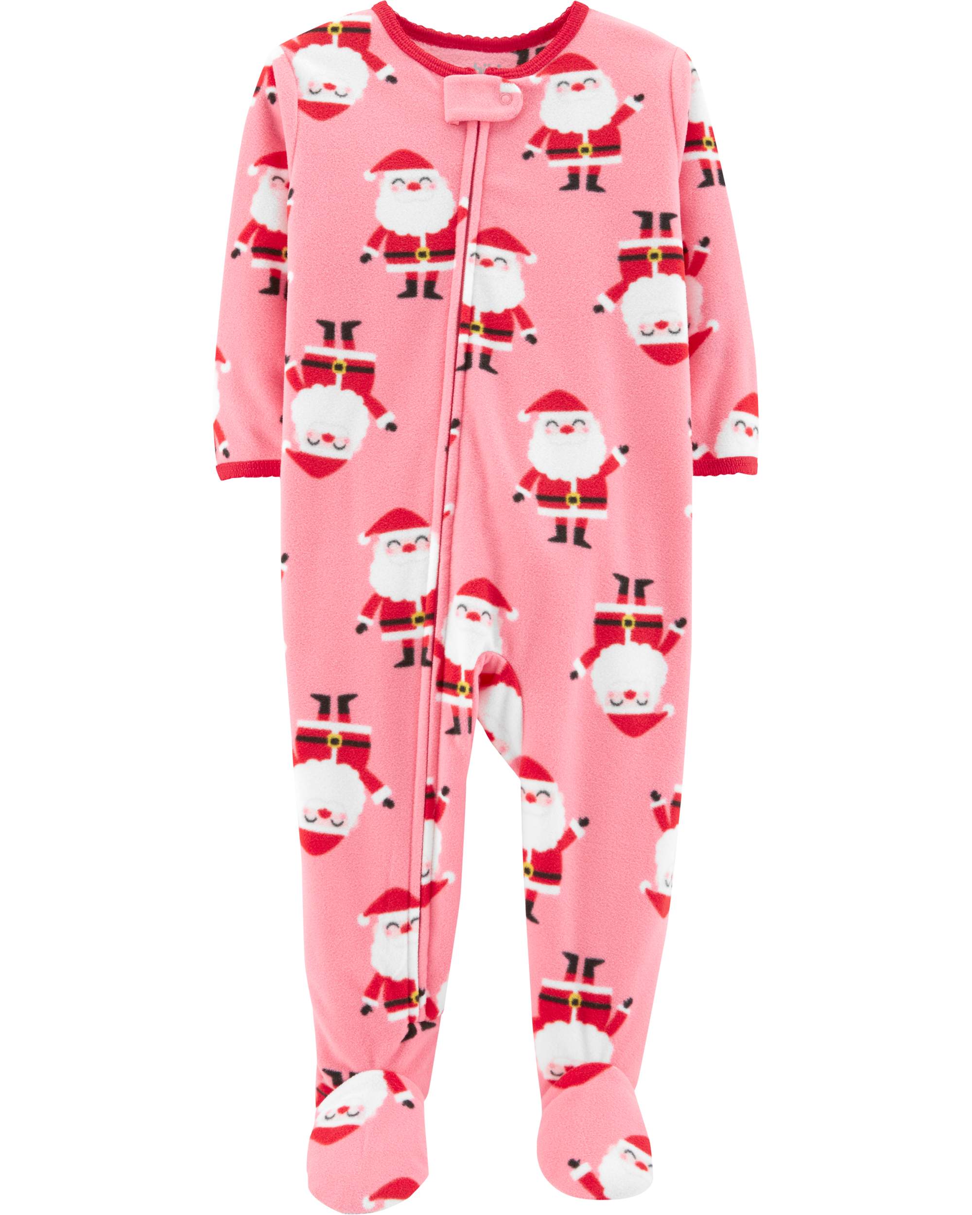 Carters Baby Girls Santa Blanket Sleeper Pajamas Baby Clothing