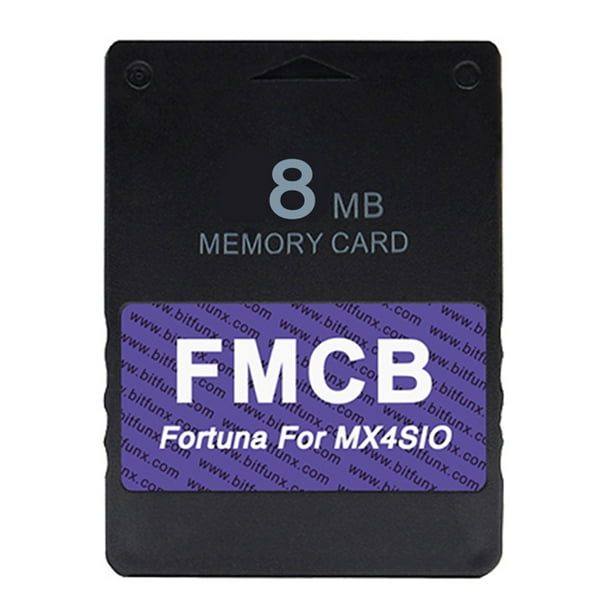8MB FMCB Card V1.966 for PS2 MX4SIO SIO2SD SD Card Adapter Installed
