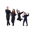 thumbnail image 4 of Navy Blue Micro Polar Fleece Adult Mens Footed Pajamas w/ Drop Seat Sleeper, 4 of 4