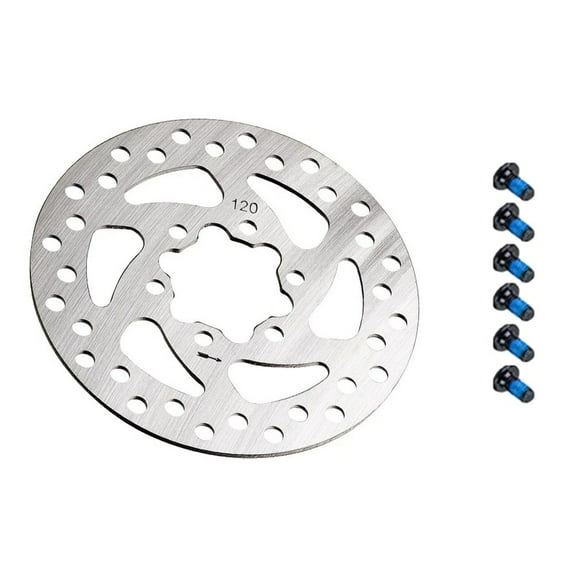 120mm 6 Hole Disc Brake for 8/10 inch Electric Scooter Rotor Brake with Screws