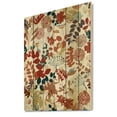 thumbnail image 2 of Designart 'Botanical Retro Garden' Bohemian & Eclectic Print on Natural Pine Wood, 2 of 5